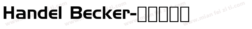 Handel Becker字体转换